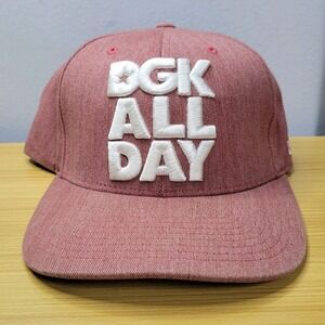 Dirty Ghetto Kids DGK All‎ Day Cap Snapback Red White Kayo Genuine Hat